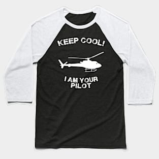 Because I'm The Captain aviation airpane pilot gift idea present Baseball T-Shirt
